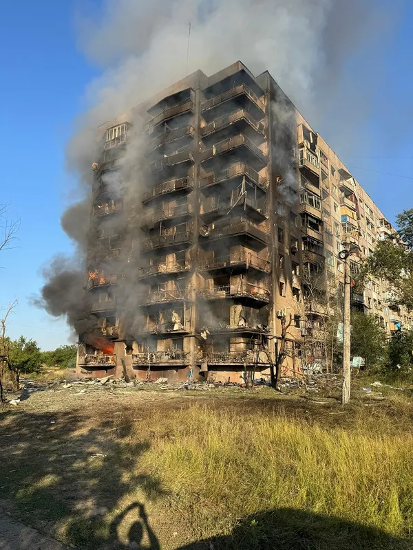 Наслідки російського обстрілу Костянтинівки на Донеччині, 22 серпня 2025 року