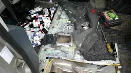 Через "Ягодин" везли більше 1,5 тисячі пачок сигарет (відео)
