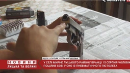 На Волині чоловік випадково вистрілив собі у око (відео)