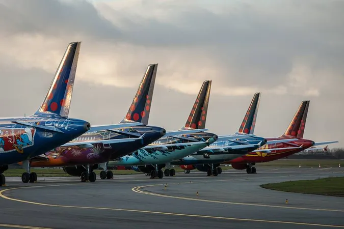 Авіакомпанія Brussels Airlines провела фотосесію своїх спеціальних літаків