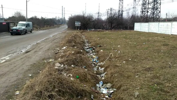 Продавці авторинку у Луцьку засмічують три вулиці (фото)