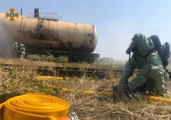 «Витік аміаку на залізниці», – у Ковелі тренувалися рятувальники (фото)