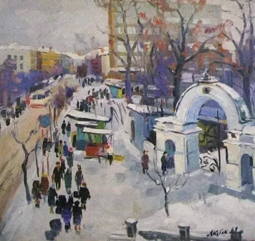 Зимовий Луцьк на полотнах Карела Якубека (фото)