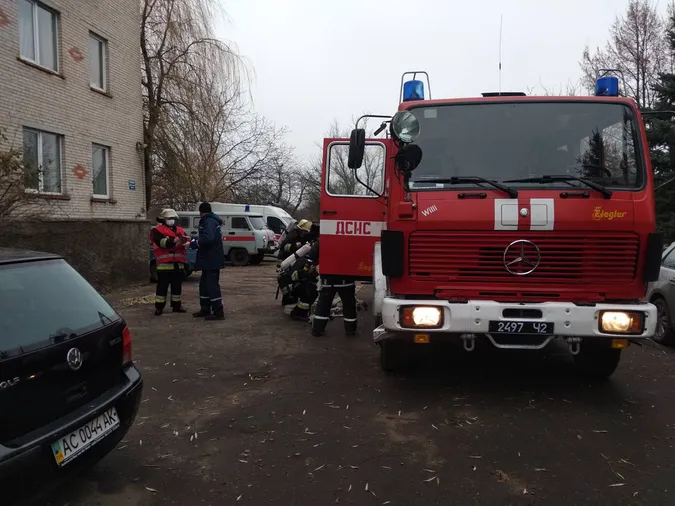 Евакуювали персонал: в Іваничах «горіла» лікарня (фото)