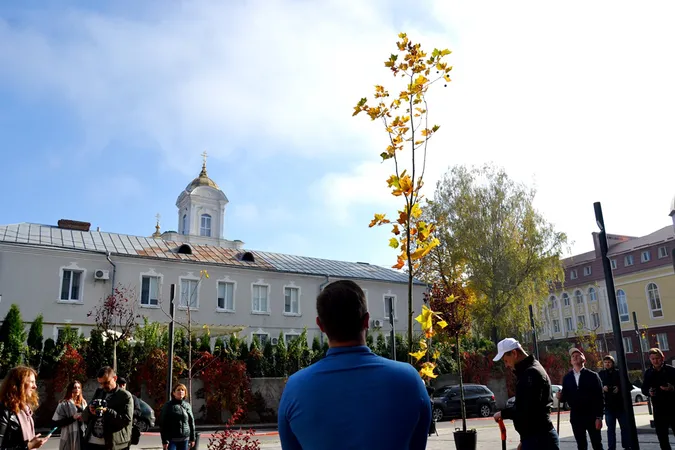 У Луцьку озеленили сквер біля «Бенедикту» (фото)