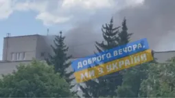 У Луцьку – пожежа на території міської лікарні (відео)