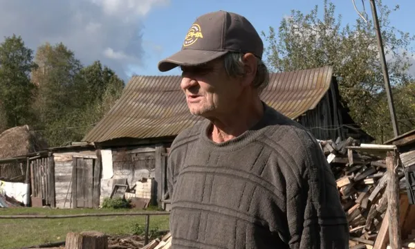 Житель хутора Нивки на Волині Григорій Шнайдер