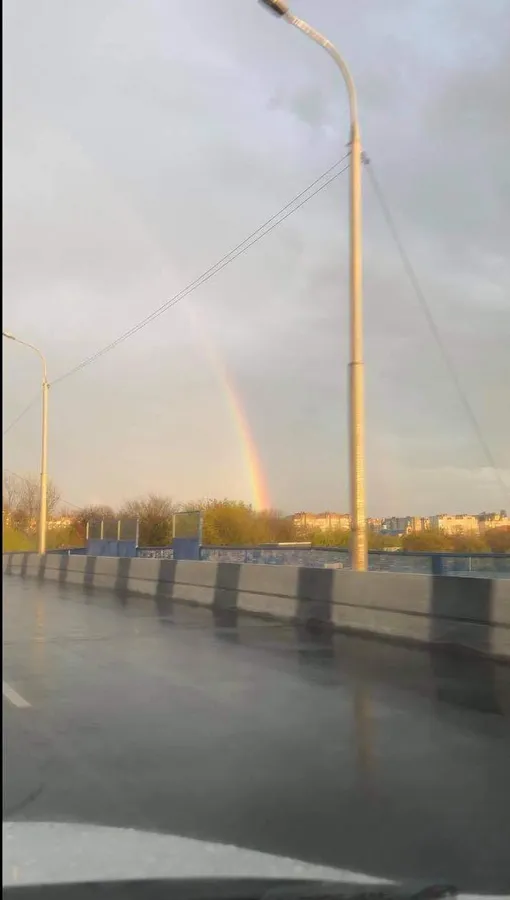 Над Луцьком розкинулась травнева веселка (фото)