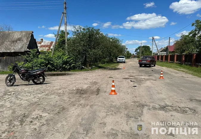 На Волині 14-річний хлопець на ВАЗі збив двох підлітків на мотоциклі (фото)