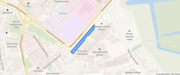 Ділянка біля Центрального ринку