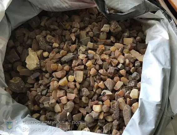 У Луцьку вилучили бурштину на півмільйона (фото)