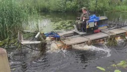 На річці Стохід у Любешові розпочали розчистку русла (фото)