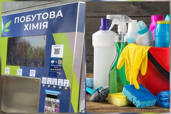 Тепер не лише вода: у Луцьку встановили автомат із миючими засобами «на розлив» (фото, відео)