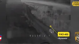 Волинські дронщики спалили орківську чортопхайку (відео)