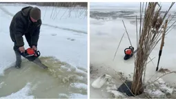 Ріжуть кригу бензопилою: що коїться у Шацькому парку на Волині (фото)