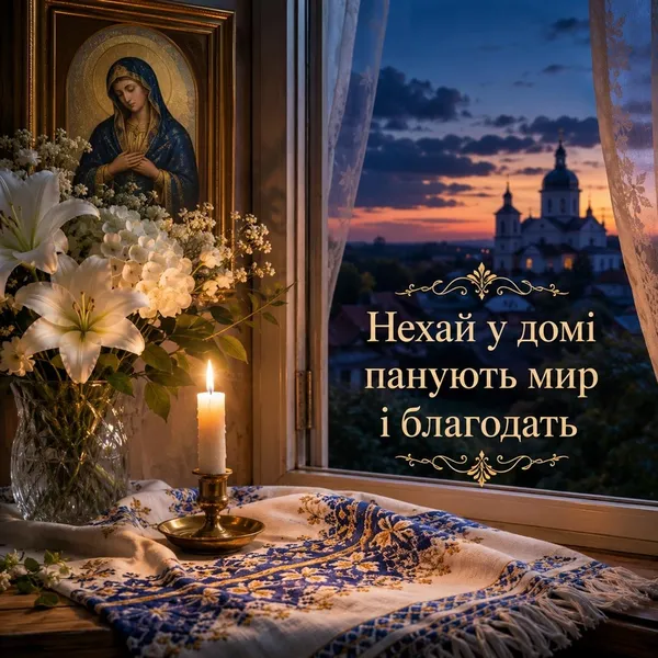 З Успінням Пресвятої Богородиці 2026: картинки й теплі привітання