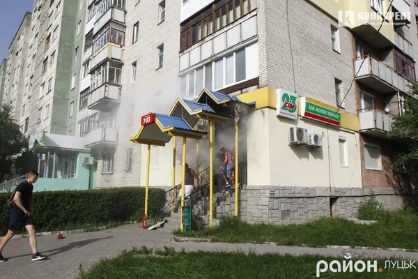 У Луцьку на Конякіна горів магазин