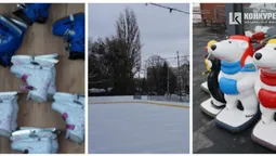У центрі Луцька відкрили ковзанку (фото)