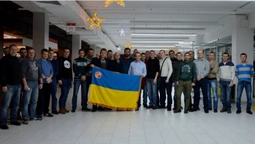 Як волинські атовці дивилися прем'єрний показ фільму про Донецький аеропорт (фото)