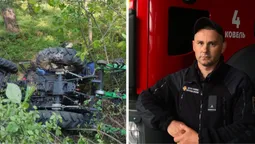 Герой у позаслужбовий час: ковельський рятувальник деблокував чоловіка з-під перекинутого трактора (фото)