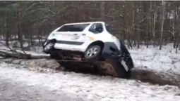 На Волині автомобіль злетів з дороги і перекинувся (відео)