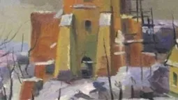 Яким бачить зимовий Луцьк відомий художник (фото)