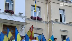День прапора: як у Луцьку піднімали державний стяг (фото)
