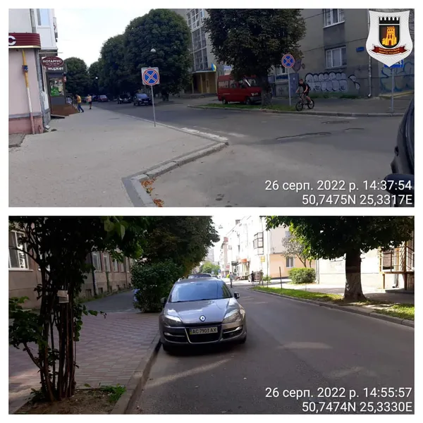 У Луцьку муніципали покарали водіїв за паркування в центрі міста (фото)