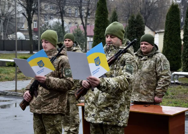 На Волині новобранці-прикордонники склали військову присягу (фото)