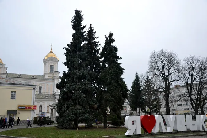 У Луцьку почали прикрашати три головні ялинки (фото)
