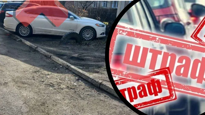 У Луцьку на Грушевського муніципали оштрафували «паркохамів»