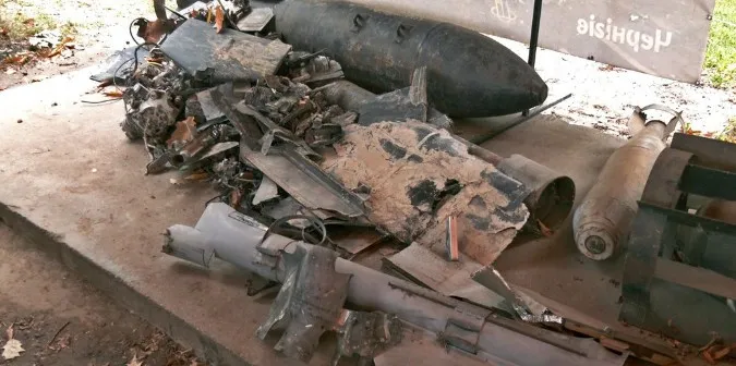У музеї на Волині з'явилась виставка збитих російських дронів та уламків ракет