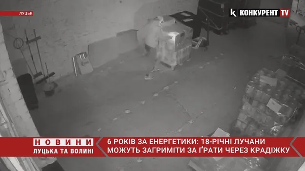 Енергетики, ноутбук, шурупокрут: у Луцьку 18-річні юнаки «обнесли» склад (фото, відео)