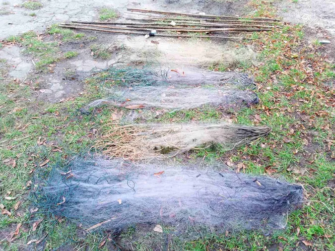 На Волині в нацпарку виявили браконьєрські снасті