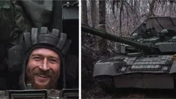 Воїни волинської бригади боронять Торецьк на трофейному танку (фото)