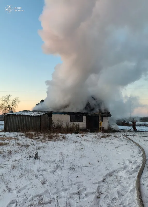 На Ковельщині в пожежі загинув чоловік (фото)