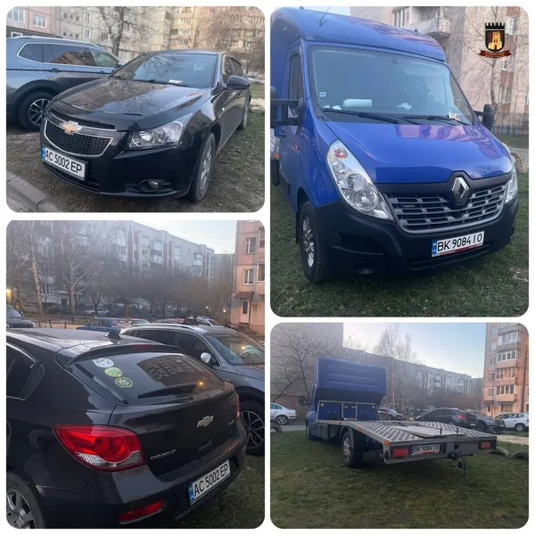 У Луцьку оштрафували любителів паркуватися на газонах (фото)