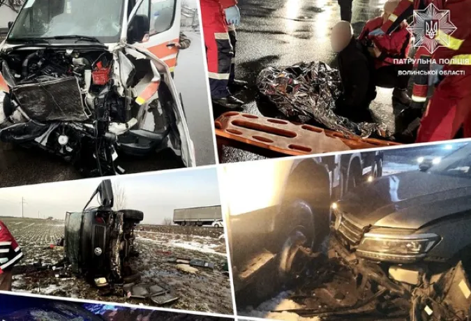 На Волині упродовж січня в ДТП загинули 4 людини