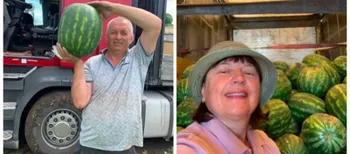 Їдуть поміж мінними полями: як подружжя пенсіонерів возить на Волинь південні кавуни (фото)