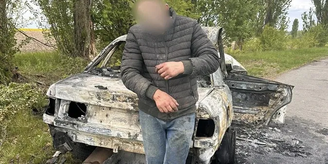 У Луцькому районі в п'яного водія згоріло авто (фото)
