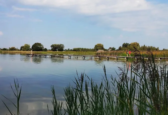 Зручні пірси і мало людей: на Волині в озері у формі вуха водиться багато риби (фото)