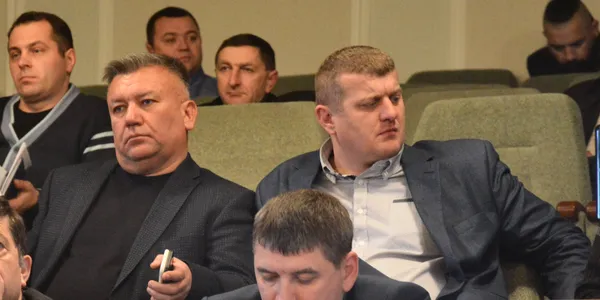 Ліворуч - Валентин Кошельник, праворуч - помічник народного депутата України Ігоря Гузя Андрій Бокоч