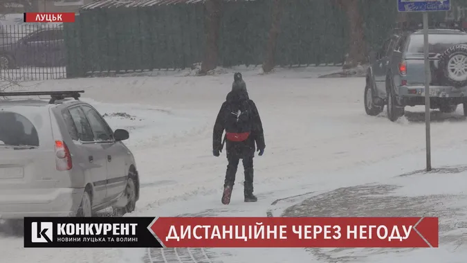 Чверть волинських шкіл на дистанційному через негоду: чи запровадять його в Луцьку (відео)