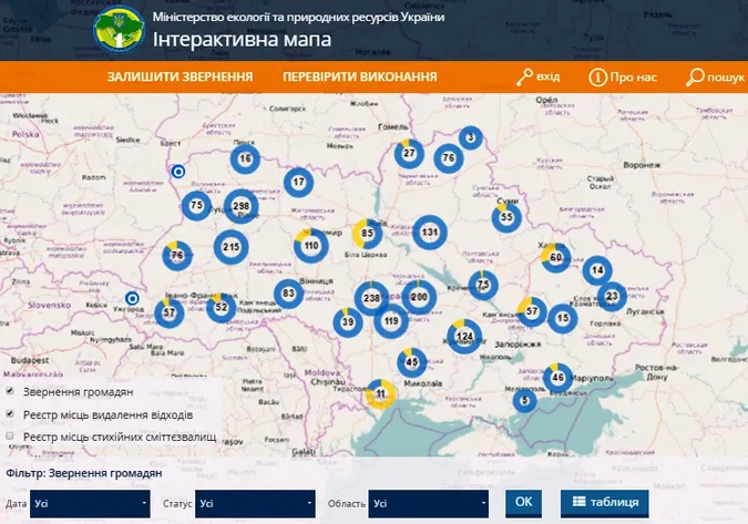 Волиняни вже повідомляють про стихійні сміттєзвалища через «Екомапу»