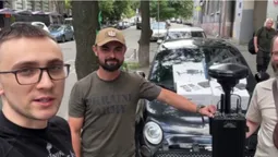 Стерненко передав для бійців Волинської ТРО детектор дронів та чотири «мавіки» (відео)