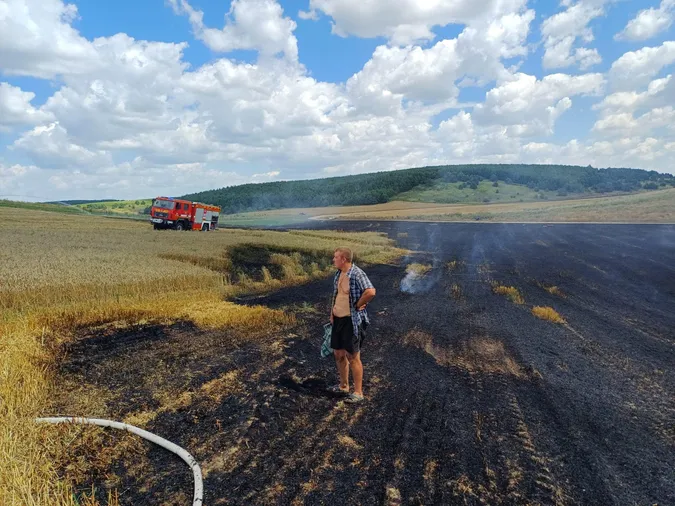 На Волині горіло поле з пшеницею