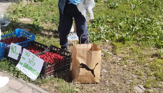 У Луцьку діти продають черешні, щоб купити «Байрактар» для захисників (фото)