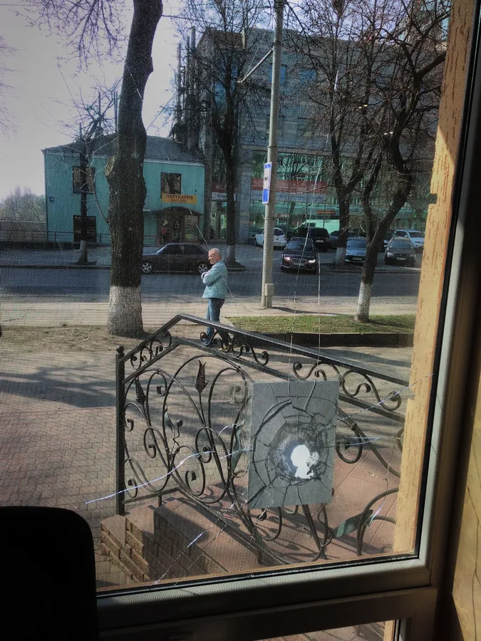 В офісі луцької «Солідарності» розбили вікно