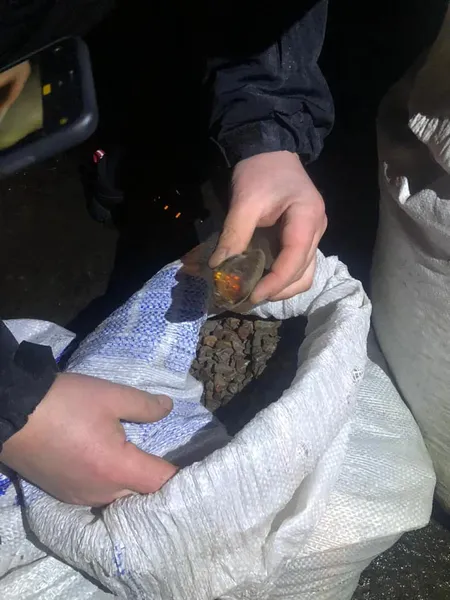 Везли мішками: на Волині вилучили бурштину на понад пів мільйона гривень