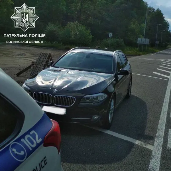Волинянин на BMW пропонував патрульним 200 гривень хабаря